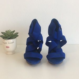Royal blue heels